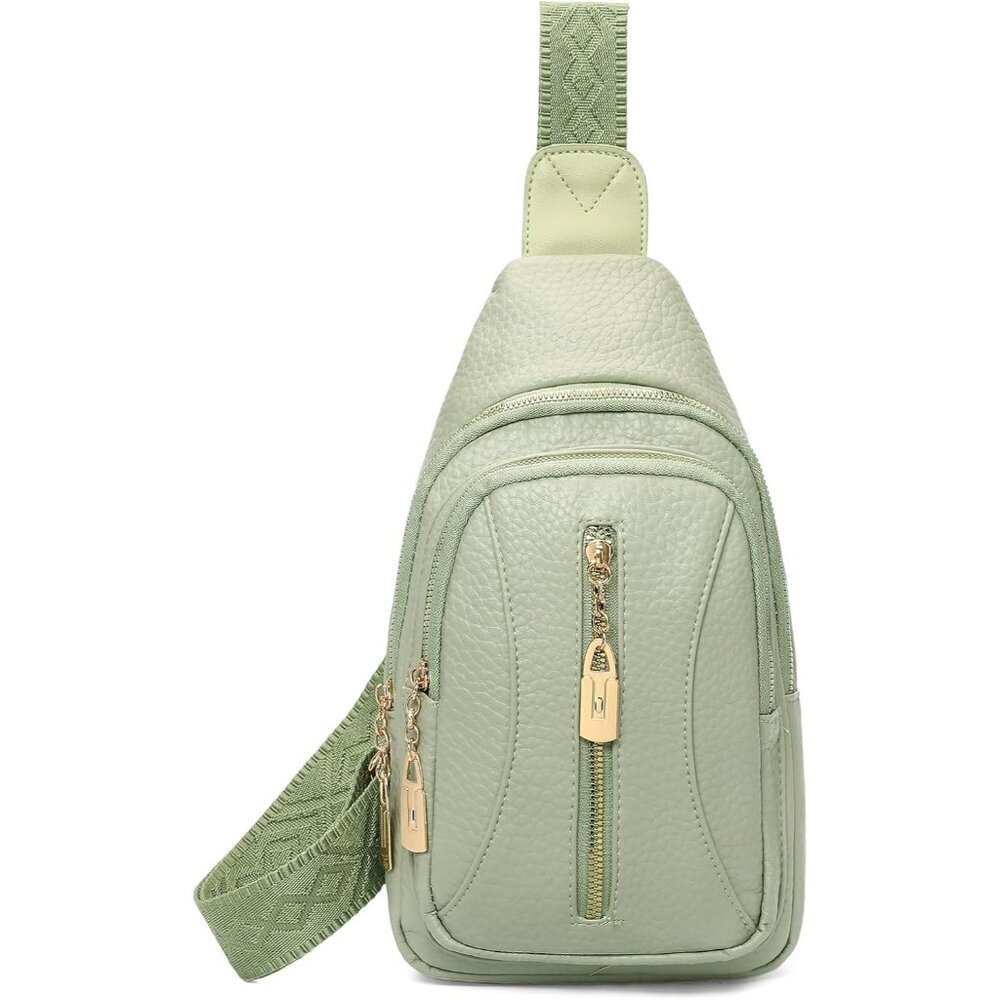 Leather Sling Bag Women Anti Theft Travel Purse for Casual and Daily Use